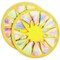 2 Pack Soft Catch Flying Disc Toys for Outdoor Family Games, Yellow, 12 Inches